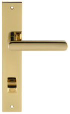 Дверная ручка на планке Extreza Hi-Tech "AQUA" 113 PL13-WC-96 полированная латунь F06 PVD
