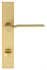 Дверная ручка на планке Extreza Hi-Tech "FORMA" 137 PL13-WC-96 матовая латунь F02