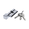 Цилиндровый механизм Extreza AS-60C-KNOB-2 30x30 мм, ключ-вертушка, полированный хром F04