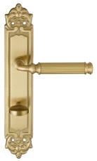 Дверная ручка на планке Extreza BENITO-PL02-WC-96-F07 (BENITO 307) матовая латунь глянец