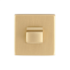 Фиксатор поворотный квадратный Extreza Hi-tech WC-R11 матовая латунь F02