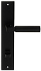 Дверная ручка на планке под фиксатор Extreza STEM-PL11-WC-96-F22 (STEM 135) черный