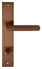 Дверная ручка на планке Extreza AQUA-PL13-WC-96-F09-PVD (AQUA 113) медь покрытие PVD