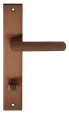 Дверная ручка на планке Extreza AQUA-PL13-WC-96-F09-PVD (AQUA 113) медь покрытие PVD