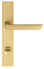 Дверная ручка на планке Extreza "FOSSA" 136 PL13-WC-96 матовая латунь F02