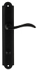 Дверная ручка на планке Extreza AGATA-PL03-WC96-F22 (AGATA 310) черный матовый
