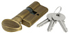 Цилиндровый механизм Extreza AS-70C-KNOB-1 40x30 мм, (35x10x25) ключ-вертушка, матовая бронза F03