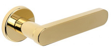 Дверная ручка на розетке Hi-tech "JEMMA" 116 R12 F06 PVD Extreza