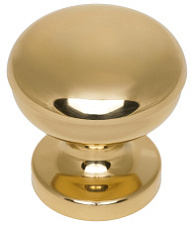 Круглые дверные ручки-кнобы "UNICO" полированная латунь F01 (1шт)