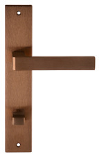 Дверная ручка на планке Extreza ENZO-PL13-WC-96-F08-PVD (ENZO 117) медь PVD