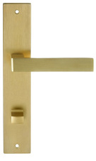 Дверная ручка на планке Extreza ENZO-PL13-WC96-PVD-F08 (ENZO 117) матовая латунь PVD