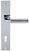 Дверная ручка на планке под цилиндр Extreza STEM-PL11-CYL-85-F04 (STEM 135) полированный хром