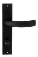 Дверная ручка на планке Extreza CASCATA-PL11-WC-96-F22 (CASCATA 140) черный