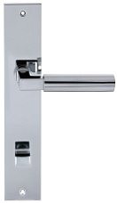 Дверная ручка на планке под фиксатор Extreza STEM-PL11-WC-96-F04 (STEM 135) полированный хром