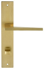 Дверная ручка на планке Extreza Hi-Tech "AZIMUT" 102 PL13-WC-96 матовая латунь PVD F08