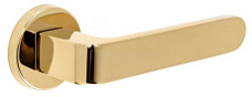 Дверная ручка на розетке Hi-tech Slim "RUBI" 121 R12 F06 PVD Extreza